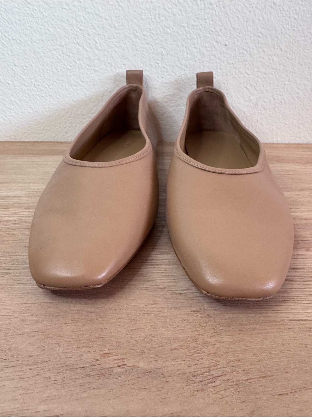Vince Vivian Leather Ballet Flat Chai Nude Tan - Picture 3 of 10